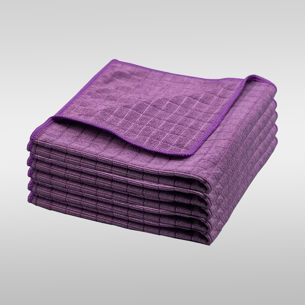 Microfaser Gittertuch - lila (40x40cm) - 5er Pack