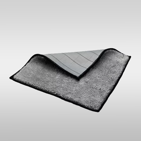 Carbonfaser Double Pflegetuch - Schwarz (22x22cm)