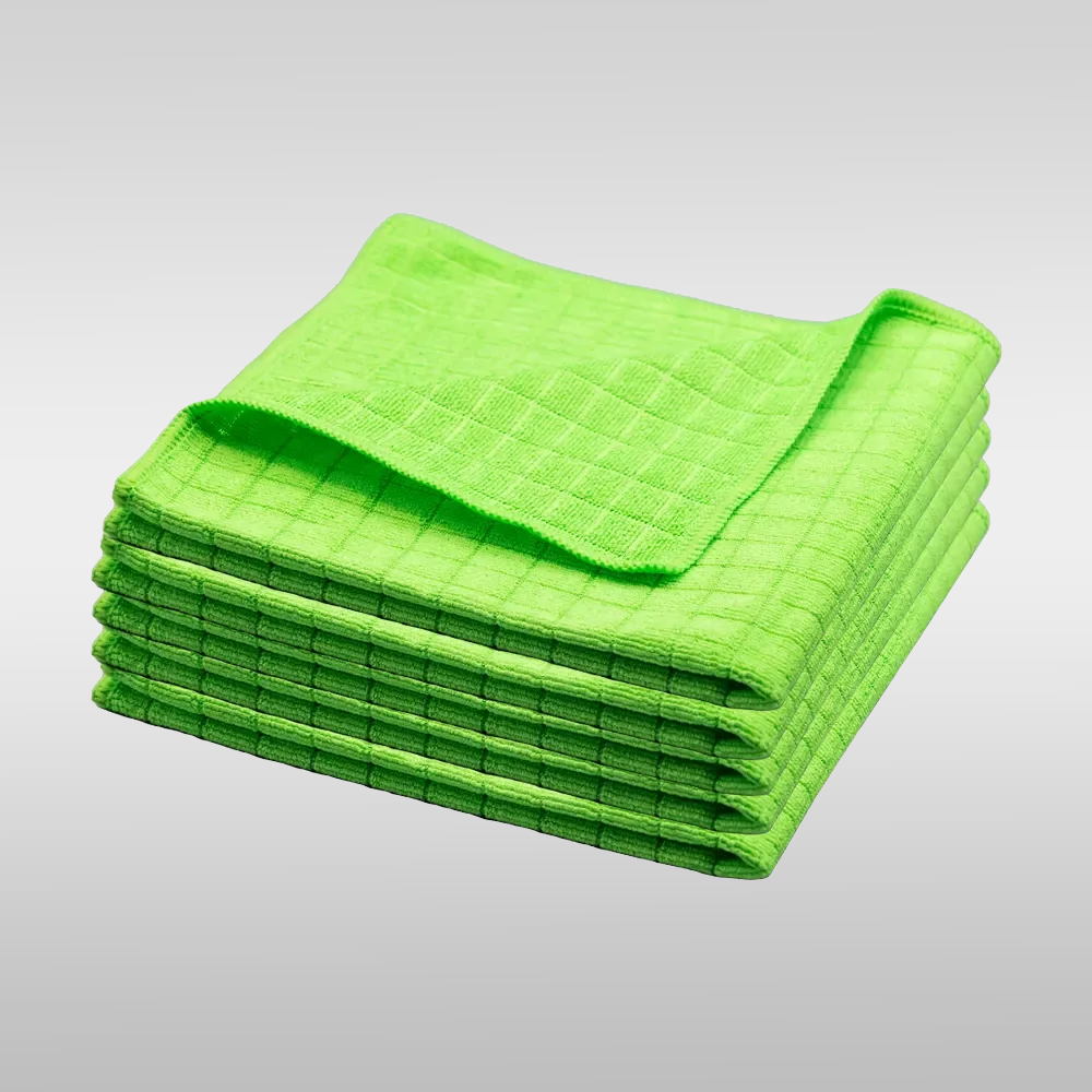 Microfaser Gittertuch - grün (40x40cm) - 5er Pack